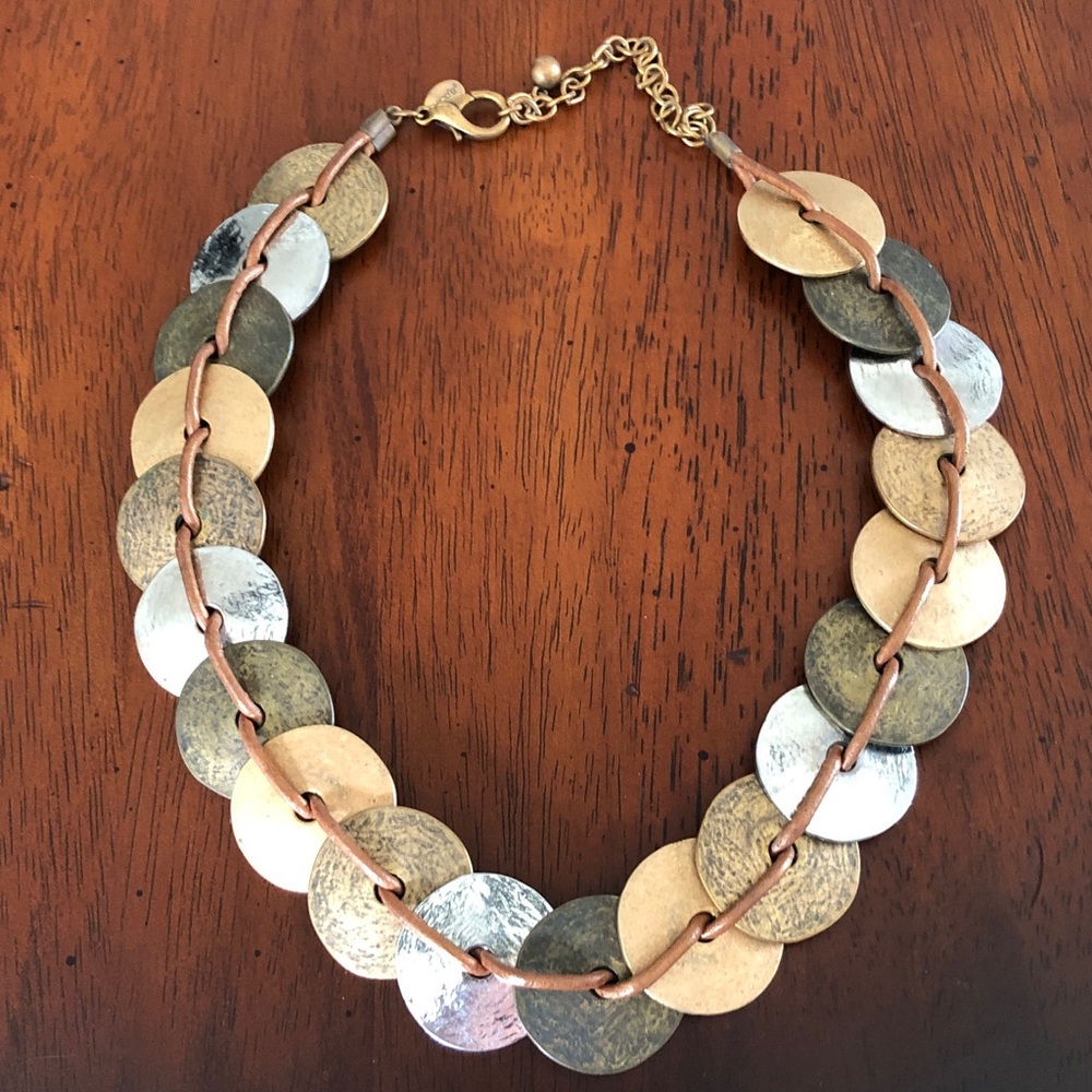 CHICO’S Mixed Metal Coin Necklace